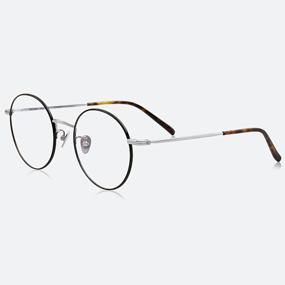 세컨아이즈-BTS RM, 윤시윤 안경 프로젝트프로덕트 SC14 CBKWG 가벼운 라운드 티타늄 안경테