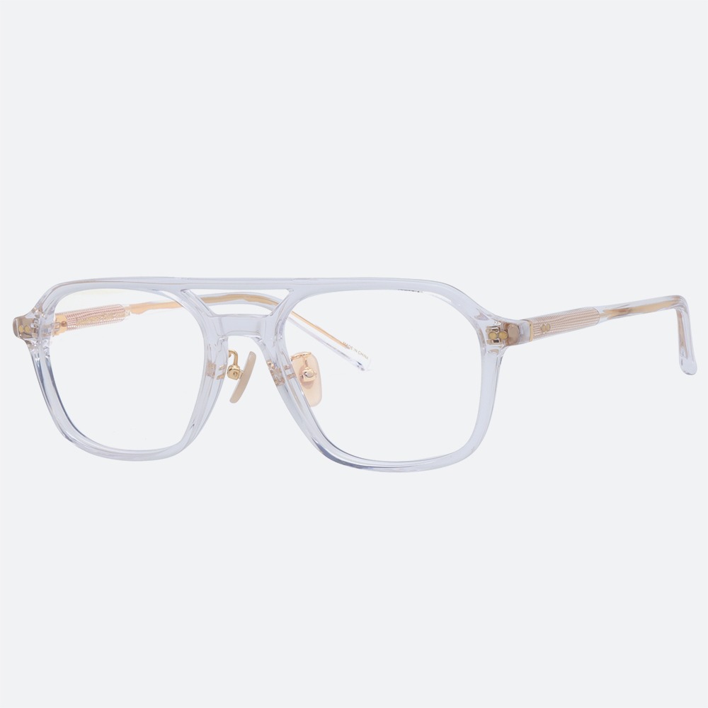 세컨아이즈-프니엘 안경 로렌스폴 쿠버6 COUVER6 C04 스퀘어 투명 투브릿지 안경