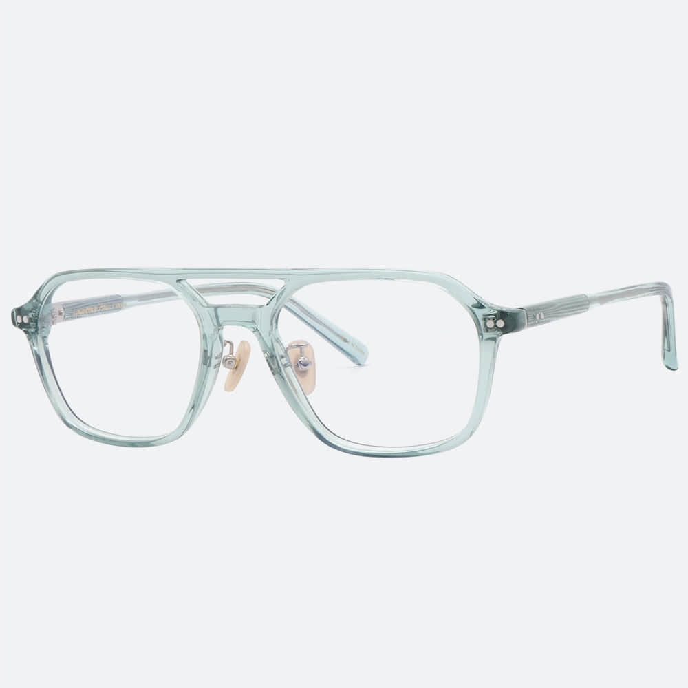 세컨아이즈-권모술수 주종혁 안경 로렌스폴 쿠버6 COUVER6 C03 스퀘어 투명 투브릿지 안경테