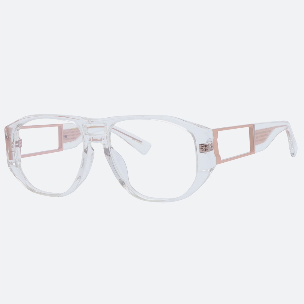 세컨아이즈-전참시 홍현희 안경 프로젝트프로덕트 FS13 C0 투명 투브릿지 뿔테 안경테