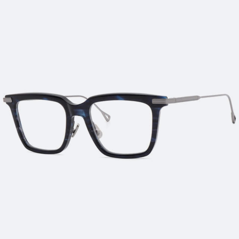 세컨아이즈-네이티브선즈 클라크 CLARK PM-010G 티타늄 블루 콤비 사각 뿔테 안경