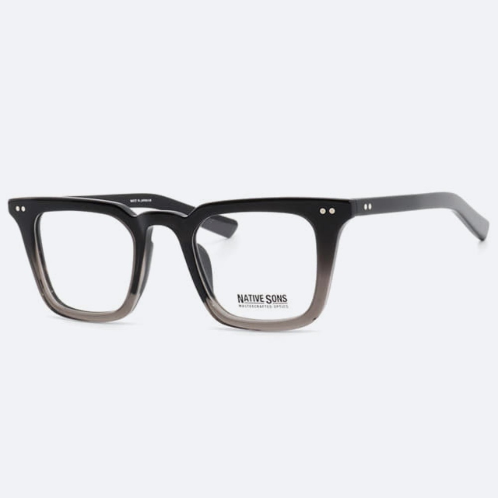 세컨아이즈-네이티브선즈 야찌 YAZZI PL-031AE 블랙 그라데이션 사각 뿔테 안경