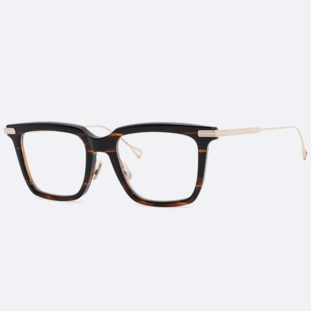 세컨아이즈-네이티브선즈 클라크 CLARK PM-010F 티타늄 브라운 패턴 콤비 뿔테 안경
