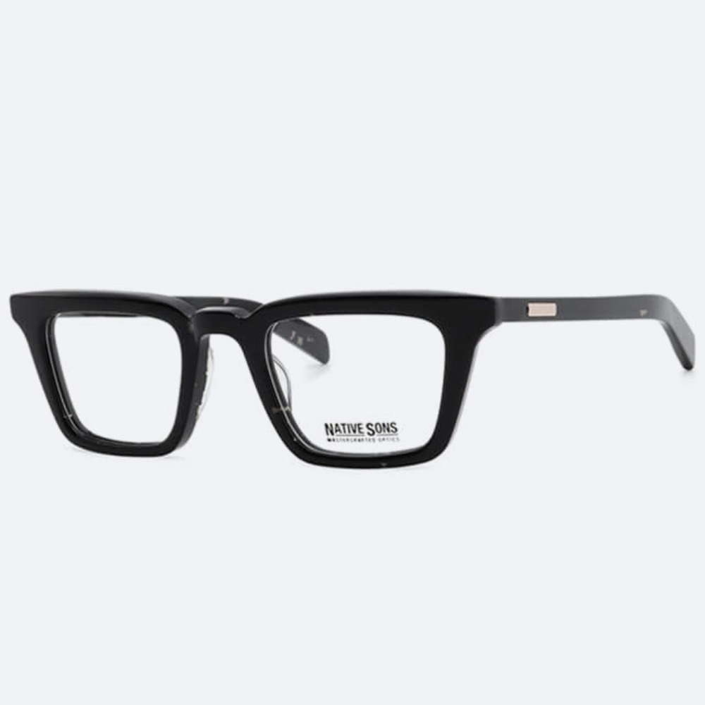 세컨아이즈-네이티브선즈 쿠퍼 Cooper PL-022Q 블랙패턴 사각 뿔테 안경