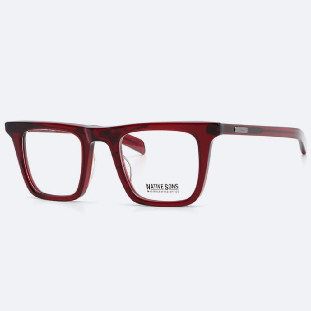 세컨아이즈-네이티브선즈 빈센트 Vincent PL-027S 레드 사각 뿔테 안경