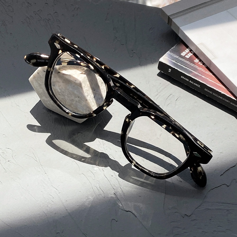세컨아이즈-애쉬크로프트 긴즈버그 Ginsberg 45사이즈 C9 블랙 톨토이즈 뿔테 안경테