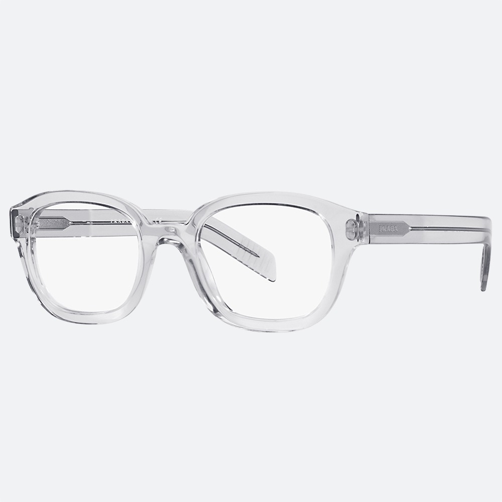 세컨아이즈-프라다 VPR11WV U431O1 투명 뿔테 남자 여자 사각 안경테