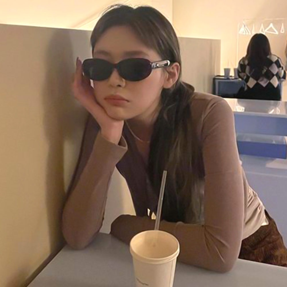 세컨아이즈-페이크미 가십 gossip RBR 오벌 뿔테 선글라스