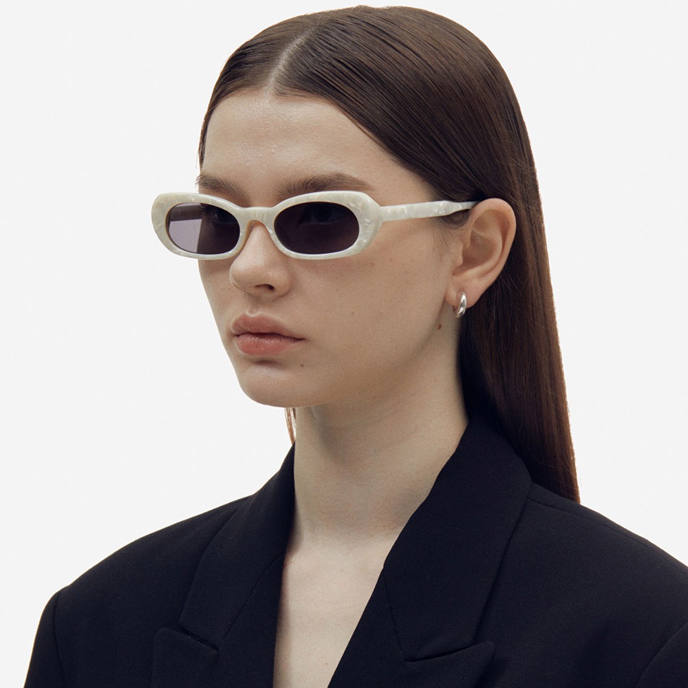 세컨아이즈-프로젝트프로덕트 FS5 C11 화이트 라운드 뿔테 오벌 남자 여자 선글라스