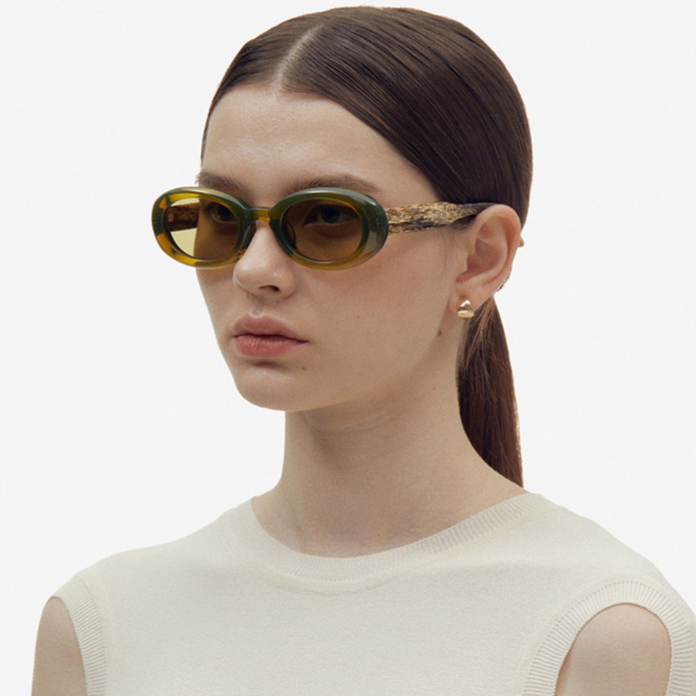 세컨아이즈-프로젝트프로덕트 FS3 C09 투명 라운드 뿔테 오벌 여자 남자 선글라스