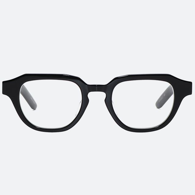 세컨아이즈-그라픽플라스틱 블랙라인 b1 black 사각 남자뿔테 안경