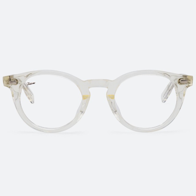 세컨아이즈-페이크미 슬랙 slack CLW 옐로우투명 라운드 뿔테 안경