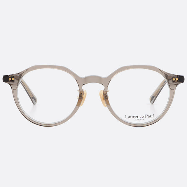 세컨아이즈-김보라 안경 로렌스폴 쿠버3 COUVER3 C03  투명그레이 뿔테 다각형 안경테