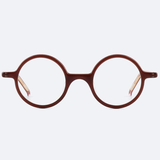 세컨아이즈-프로젝트프로덕트 OF HUMAN TYPE 02(G) C03 브라운 동그란 뿔테 안경