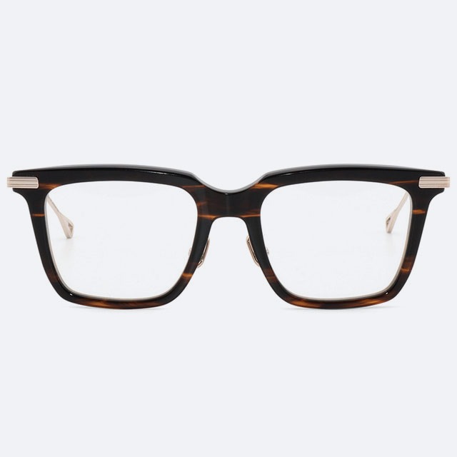 세컨아이즈-네이티브선즈 클라크 CLARK PM-010F 티타늄 브라운 패턴 콤비 뿔테 안경