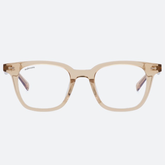 세컨아이즈-마르카토 테디 teddy 003 투명옐로우 사각 뿔테 안경