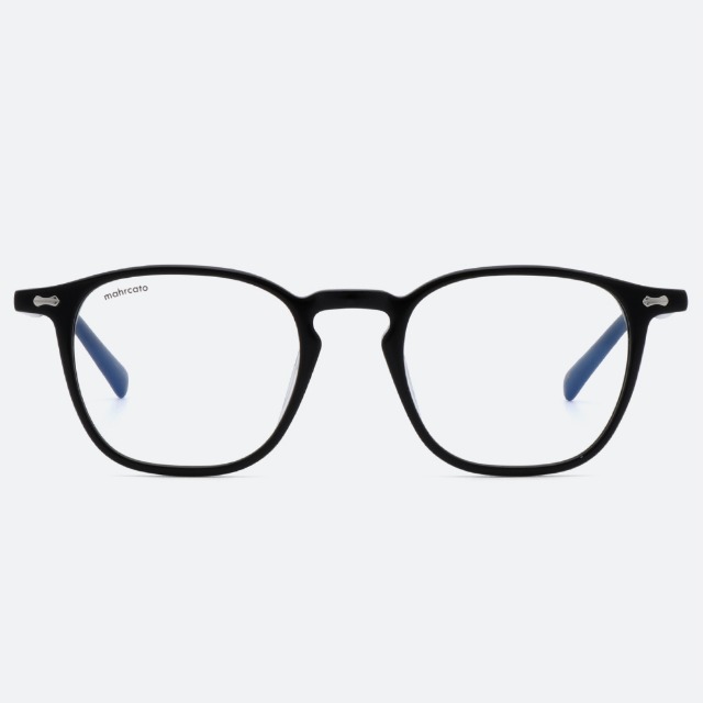 세컨아이즈-마르카토 데이비드 david 001 블랙 얇은 사각 뿔테 안경