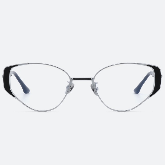 세컨아이즈-민니 안경 조여정 기리보이 프로젝트프로덕트 AU11 C1WG 실버 캣츠아이 안경테