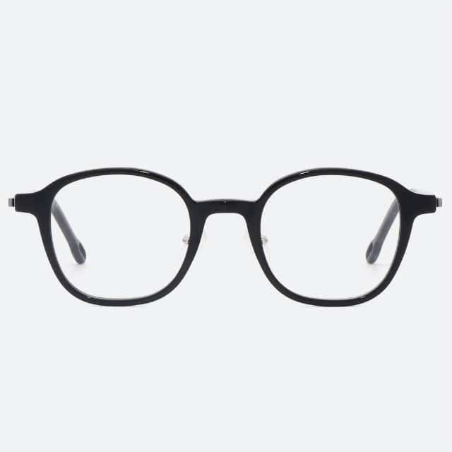 세컨아이즈-로우로우 R EYE 482 ULTRA CLIP 49사이즈 블랙 뿔테 안경