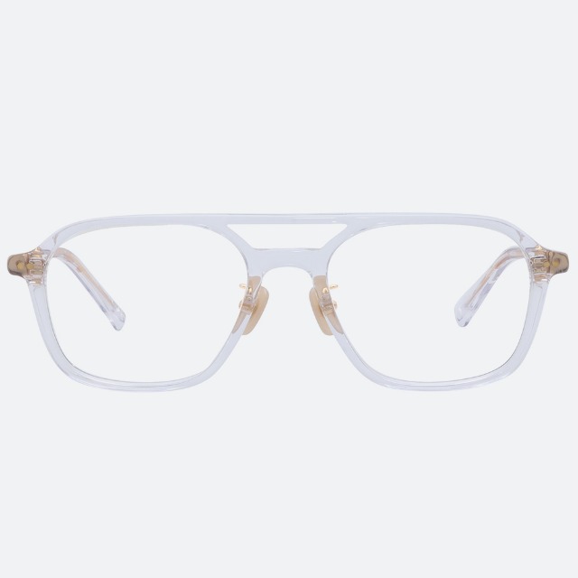 세컨아이즈-로렌스폴 쿠버6 COUVER6 C04 스퀘어 투명 투브릿지 안경