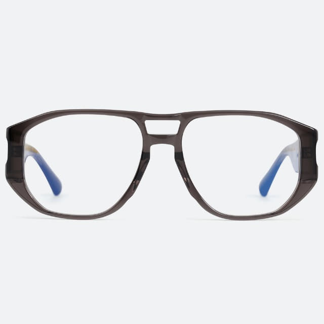 세컨아이즈-프로젝트프로덕트 FS13 C01 투명 투브릿지 뿔테 안경테