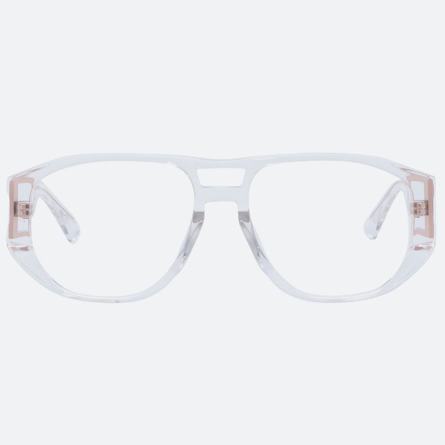 세컨아이즈-전참시 홍현희 안경 프로젝트프로덕트 FS13 C0 투명 투브릿지 뿔테 안경테
