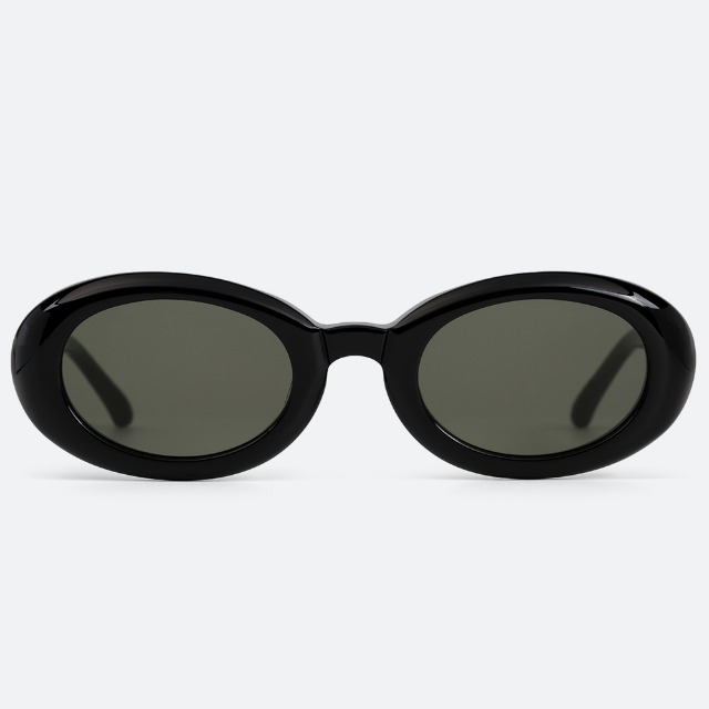 세컨아이즈-오늘의 주우재 선글라스 침착맨 효민 선글라스 프로젝트프로덕트 FS3 C01 블랙 라운드 뿔테 오벌 여자 남자 선글라스