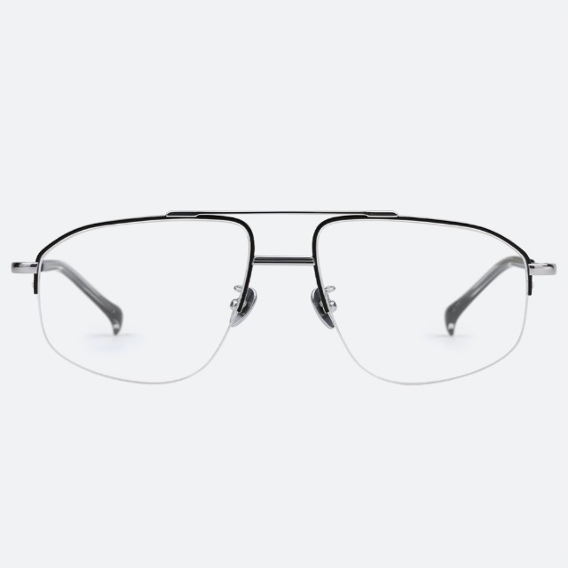 세컨아이즈-프로젝트프로덕트 CL14 C1WG 화이트골드 다각 반무테 투브릿지 티타늄 안경